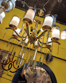 لوستر مرغابی مدرن با آویز کریستالی – نمای کلی