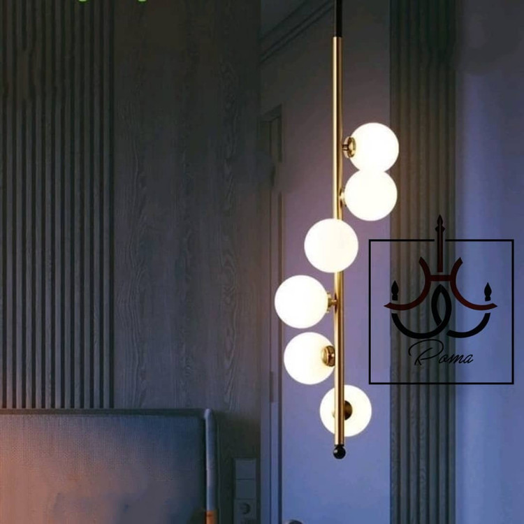 نمای نزدیک از حبابهای نوری لوستر مولکولی