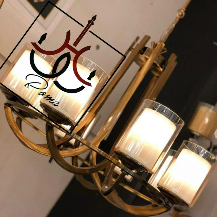 لوستر عصایی مدرن و کلاسیک لهستانی نسکافهای مناسب برای سالن و پذیرایی | لوستر روما