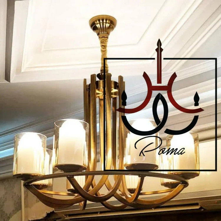 لوستر عصایی مدرن و کلاسیک لهستانی نسکافهای مناسب برای سالن و پذیرایی | لوستر روما