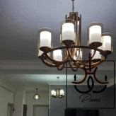 لوستر عصایی مدرن و کلاسیک لهستانی نسکافهای مناسب برای سالن و پذیرایی | لوستر روما