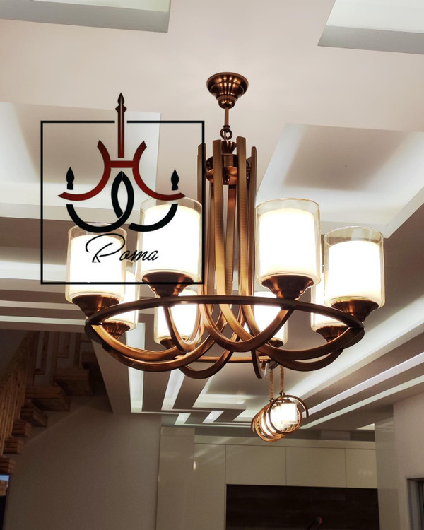 لوستر عصایی مدرن و کلاسیک لهستانی نسکافهای مناسب برای سالن و پذیرایی | لوستر روما