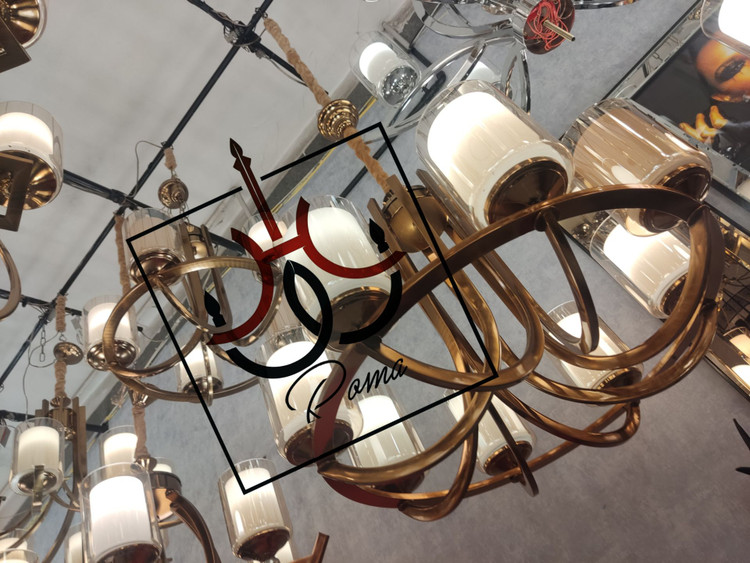 لوستر عصایی مدرن و کلاسیک لهستانی نسکافهای مناسب برای سالن و پذیرایی | لوستر روما