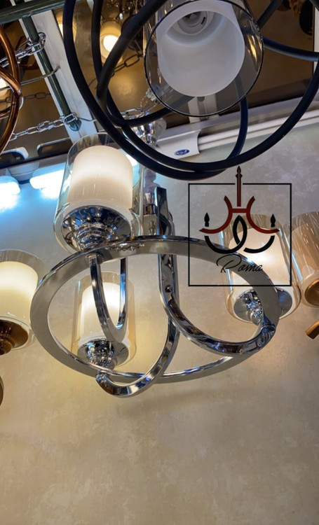 لوستر عصایی مدرن ۳ شاخه – مناسب اتاق خواب، آشپزخانه و فضاهای کوچک | طراحی مینیمال | لوسترروما