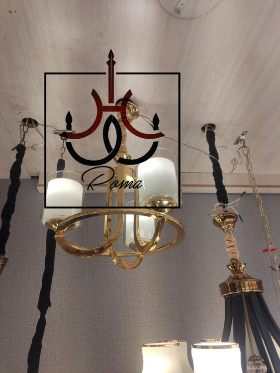 لوستر عصایی مدرن ۳ شاخه – مناسب اتاق خواب، آشپزخانه و فضاهای کوچک | طراحی مدرن | لوسترروما