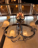 لوستر عصایی ۵ شاخه طراحی کلاسیک مدرن مناسب سالن، پذیرایی | لوسترروما