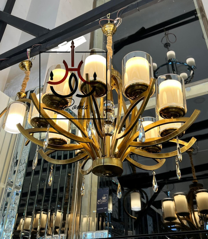 لوستر چشمی لهستانی مدرن کلاسیک با طراحی خاص و متریال درجه یک، مناسب حال و پذیرایی