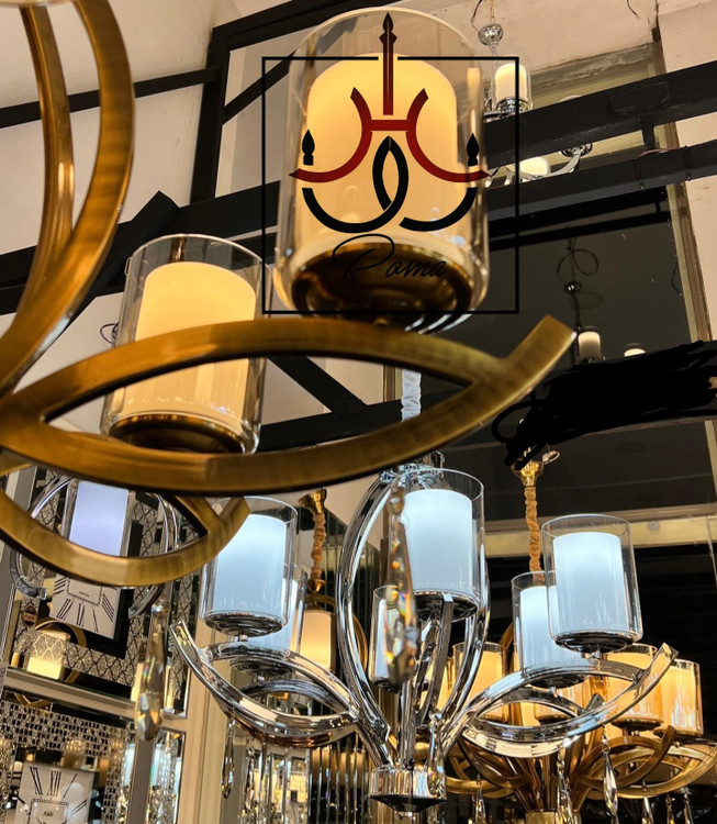 لوستر چشمی لهستانی مدرن کلاسیک با طراحی خاص و متریال درجه یک، مناسب پذیرایی و سالن