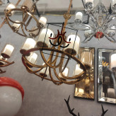 لوستر عصایی مدرن و کلاسیک لهستانی نسکافهای مناسب برای سالن و پذیرایی | لوستر روما