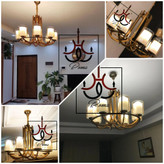 لوستر عصایی مدرن و کلاسیک لهستانی نسکافهای مناسب برای سالن و پذیرایی | لوستر روما