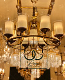 لوستر کلاسیک شاخهای با طراحی اصیل،لوستر لهستانی مدرن، مناسب فضاهای کوتاه