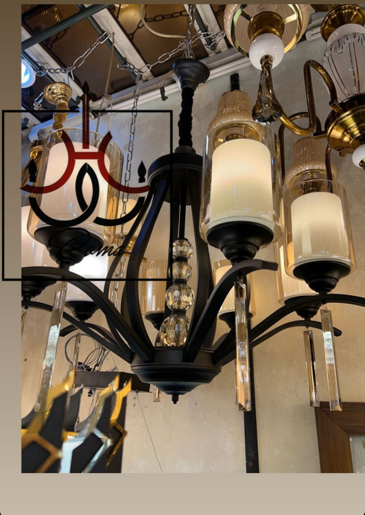 لوستر مشکی مدل غنچه با طراحی مدرن لهستانی و نوردهی مناسب فضای سالن و پذیراییلوستر مشکی مدل غنچه با طراحی مدرن لهستانی و نوردهی مناسب فضای سالن و پذیرایی