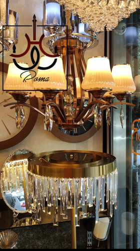 لوستر نسکافهای مدل غنچه با حباب کلاسیک، طراحی لهستانی خاص مناسب سالن و پذیرایی