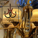 لوستر غنچه زیتونی با حباب کلاسیک، طراحی لهستانی خاص مناسب سالن و فضای پذیرایی