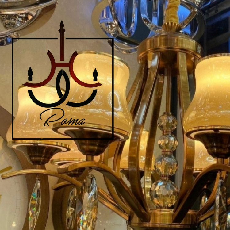 لوستر غنچه زیتونی با حباب کلاسیک، طراحی لهستانی خاص مناسب سالن و فضای پذیرایی