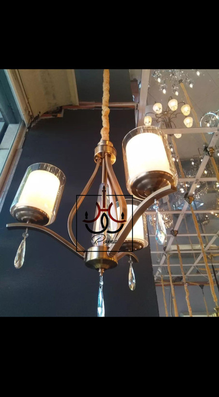لوستر مدرن لهستانی غنچه چهار شاخه مناسب اتاق خواب، آشپزخانه و سالنهای کوچک | کد G-42 | برند رومالوستر