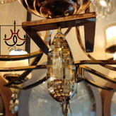 لوستر مدرن مدل پدالی با طراحی لهستانی، مناسب انواع دکوراسیون داخلی با نوردهی عالی لوستر لاکچری