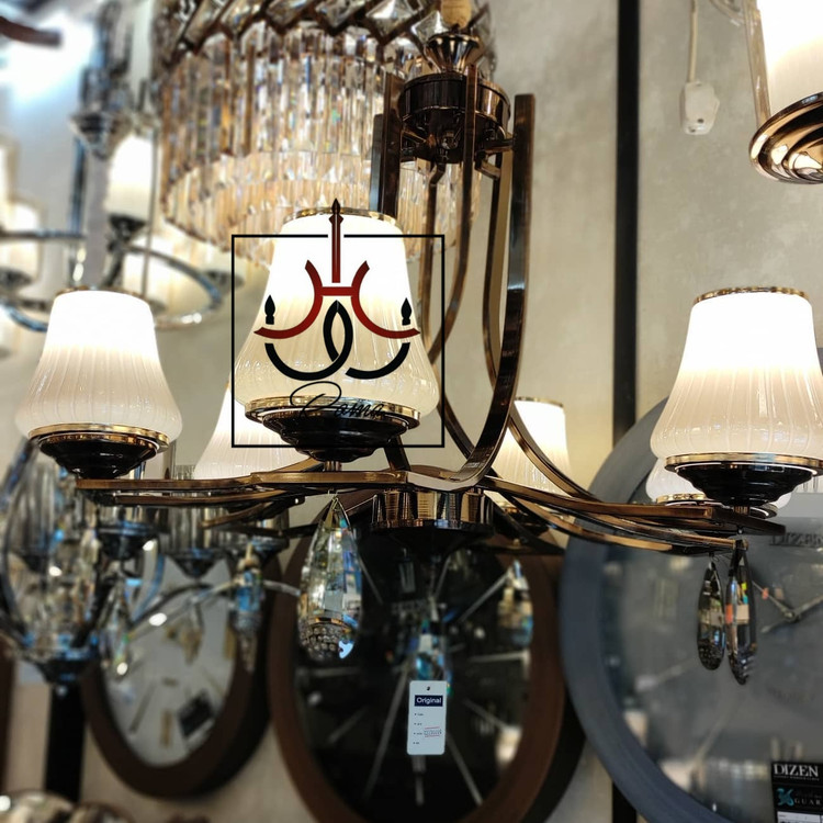 لوستر مدرن مدل پدالی با طراحی لهستانی، مناسب انواع دکوراسیون داخلی لاکچری و لوکس