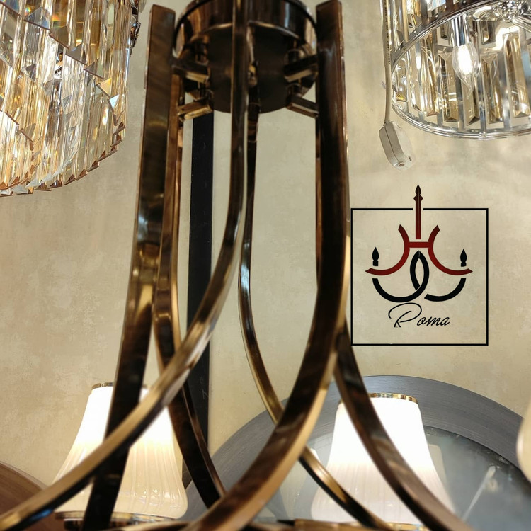 لوستر مدرن مدل پدالی با طراحی لهستانی، مناسب انواع دکوراسیون داخلی لاکچری و لوکس