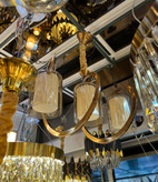 لوستر مدرن لهستانی فنری سهشعله | مناسب آشپزخانه با نوردهی عالی