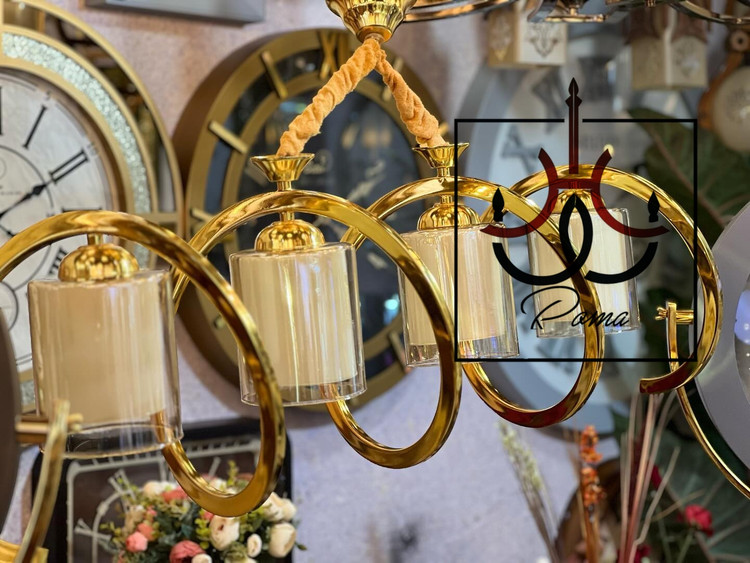 لوستر فنری لهستانی چهارشعله مناسب آشپزخانه