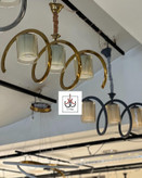 لوستر فنری سه شعله مناسب اتاق خواب و آشپزخانه