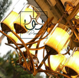 لوستر خورشیدی با طراحی مدرن و رنگبندی متنوع مناسب سالن پذیرایی