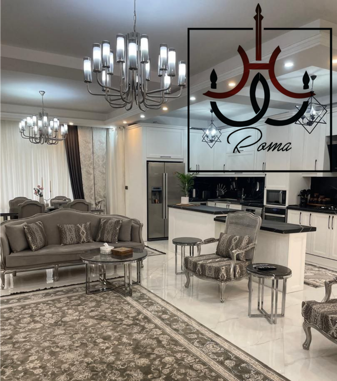 لوستر لومینا سیلور مدرن با سایزبندی متنوع، مناسب فضای پذیرایی