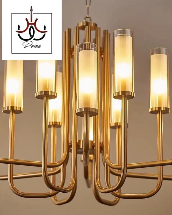 لوستر لومینا ده شاخه زیتونی مدرن مناسب سالن پذیرایی با طراحی خاص