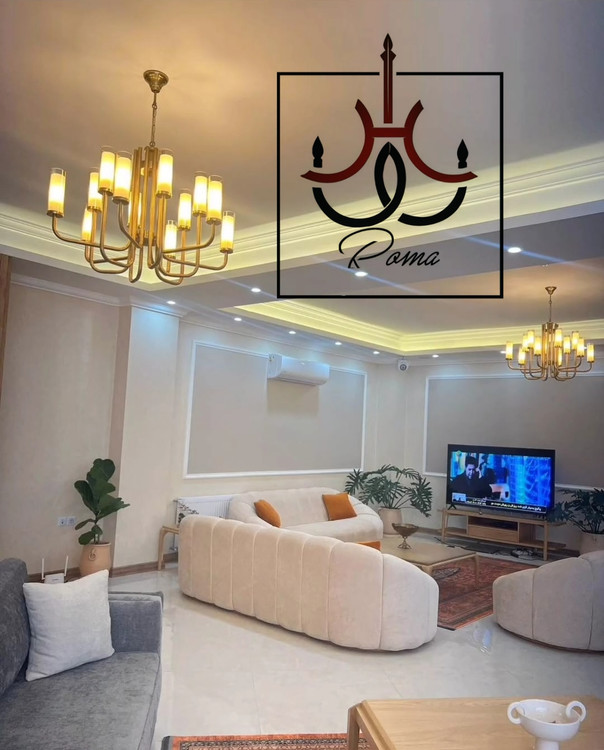 لوستر مدرن لومینا زیتونی ۱۰ شاخه مناسب سالن با طراحی خاص و نوردهی استاندارد