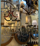 لوستر لومینا با آویزهای کریستالی زیبا و طراحی مدرن مناسب فضای سالن و پذیرایی