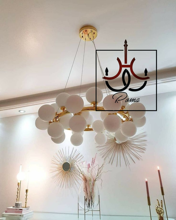 وستر مدرن گرد مولکولی مناسب سالن پذیرایی با ارتفاع قابل تنظیم و نوردهی عالی