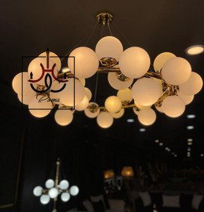 وستر مدرن گرد مولکولی مناسب سالن پذیرایی با ارتفاع قابل تنظیم و نوردهی عالی