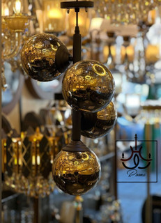 لوستر مولکولی مدرن 4 شعله مناسب اتاق خواب | کد MA-43 | برند رومالوستر