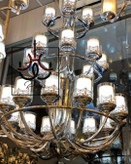 لوستر سیلور لهستانی سه طبقه با طراحی باشکوه برای ویلا، لابی، رستوران و فضاهای دوبلکس