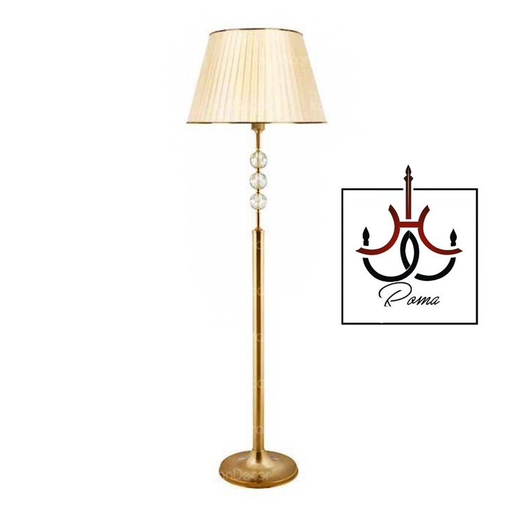 آباژور ایستاده سهگوی مدرن با طراحی خاص از برند رومالوستر، مناسب فضای پذیرایی و دکوراسیون داخلی