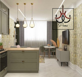 لوستر آویز تک شعله مدل مولکولی مدرن، مناسب فضای آشپزخانه، اپن، میز ناهارخوری و اتاق خواب با ارتفاع قابل تنظیم