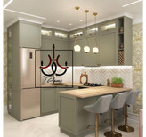 لوستر آویز تک شعله مدل مولکولی مدرن، مناسب فضای آشپزخانه، اپن، میز ناهارخوری و اتاق خواب با ارتفاع قابل تنظیم