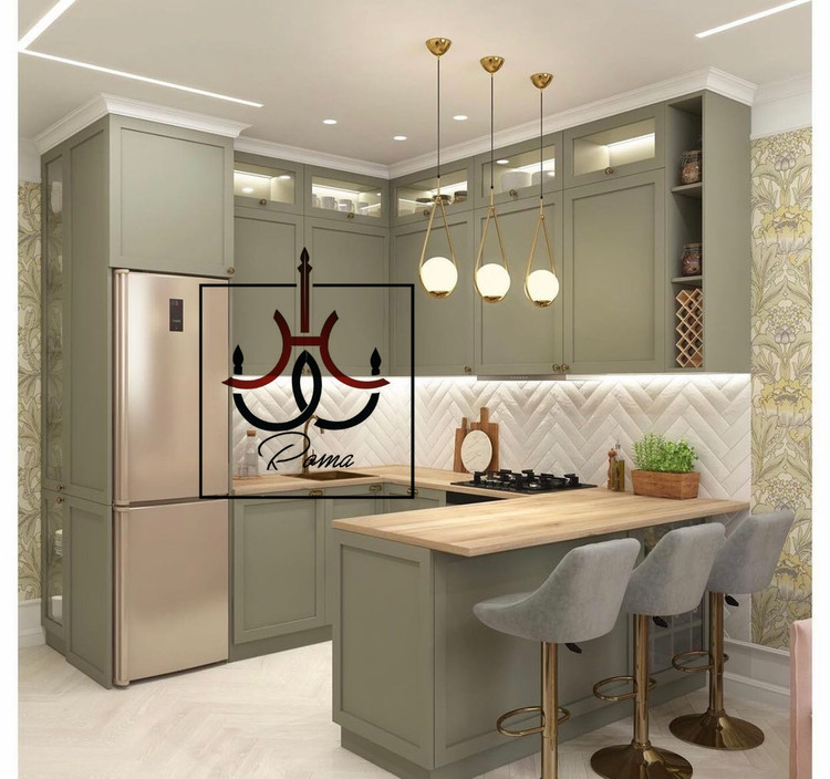 لوستر آویز تک شعله مدل مولکولی مدرن، مناسب فضای آشپزخانه، اپن، میز ناهارخوری و اتاق خواب با ارتفاع قابل تنظیم