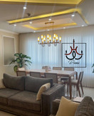 لوستر خطی مشکی مدل لومینا لهستانی با طراحی مدرن و نوردهی بالا، مناسب روی جزیره، میز ناهارخوری و آشپزخانه