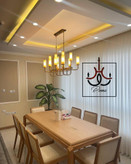 لوستر خطی مشکی مدل لومینا لهستانی با طراحی مدرن و نوردهی بالا، مناسب روی جزیره، میز ناهارخوری و آشپزخانه