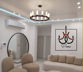 لوستر گرد رینگی مشکی مدل لومینا با طراحی مدرن مناسب پذیرایی، اتاق خواب و فضاهای خاص