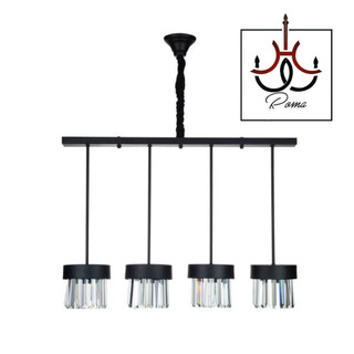 لوستر لاینر خطی کریستالی | مدرن و کلاسیک| کد LC-43 | برند رومالوستر