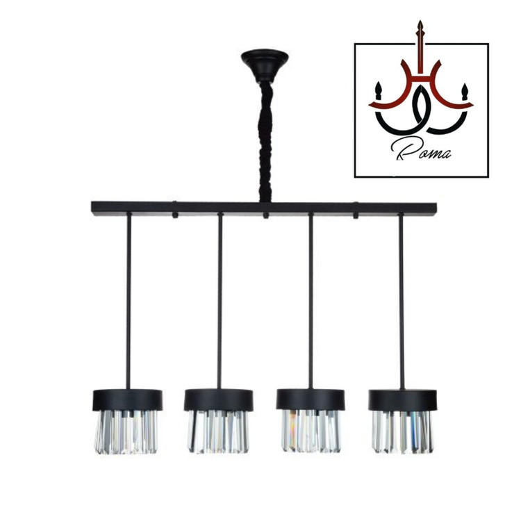 لوستر لاینر خطی کریستالی | مدرن و کلاسیک| کد LC-43 | برند رومالوستر