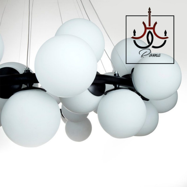 لوستر مدرن مولکولی ۳۵ شعله قطر ۱۲۰ سانت مخصوص فضاهای بزرگ و سالنهای پذیرایی لوکس