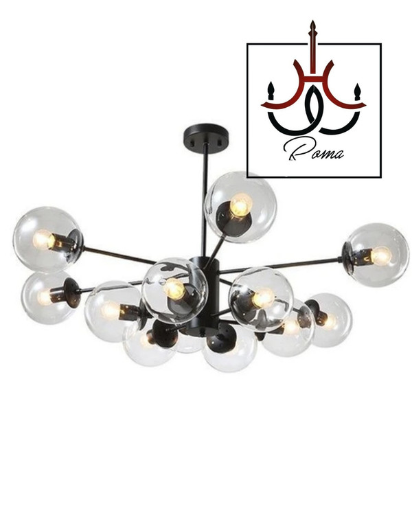 لوستر مشکی مولکولی مینیمال