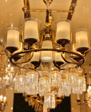 لوستر کلاسیک شاخهای با طراحی اصیل،لوستر لهستانی مدرن، مناسب فضاهای کوتاه