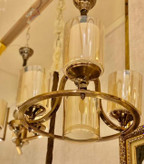 لوستر کلاسیک شاخهای با طراحی اصیل،لوستر لهستانی مدرن، مناسب فضاهای کوتاه