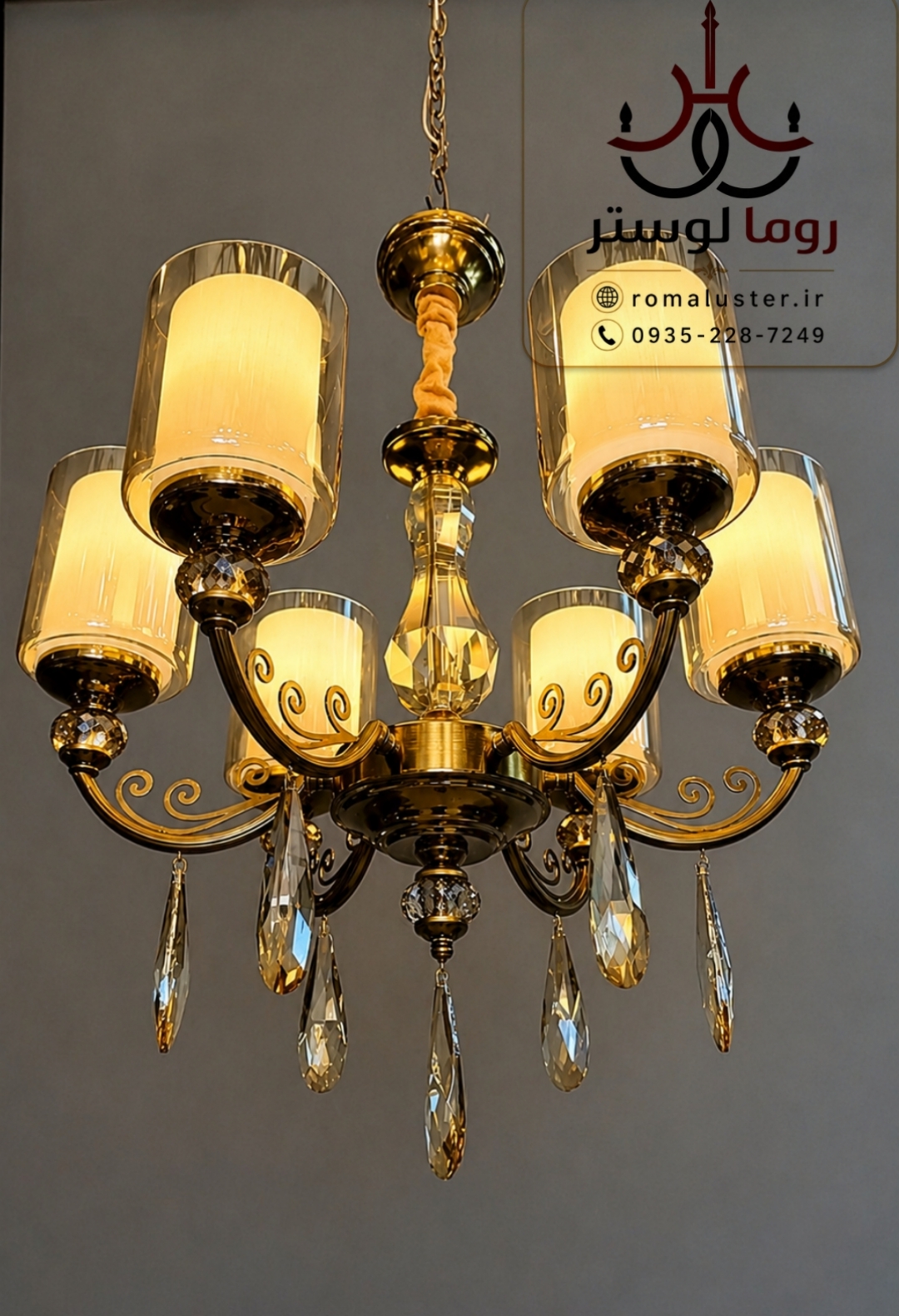 لوستر مدرن یلدا مناسب اتاق خواب و آشپزخانه| کد y-81